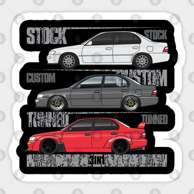 3 in 1 Corolla E100 Sticker by JRCustoms44